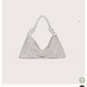 Cult Gaia Hera Silver Shoulder Bag